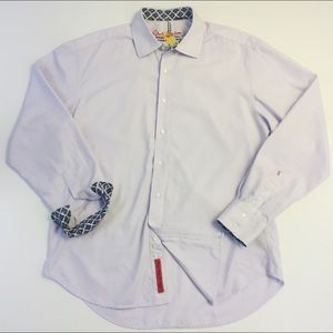 Robert Graham Mens XL Lavender Dress Shirt